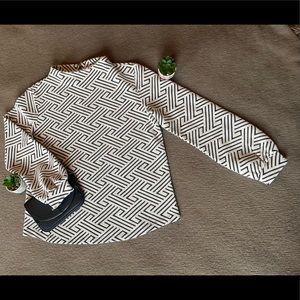 Anthropologie W5 Geometric Textured Blouse